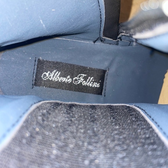 Alberto Fellini Cowboy Boots Western Ankle Leather Lining Side Zipper Shoes 8.5 - Picture 9 of 12